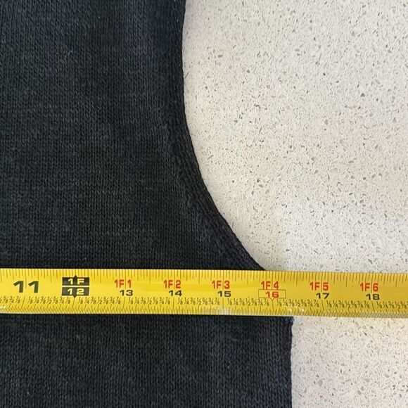 NWOT Free People Nina Sweater Mini Dress Black Beach XS Sleeveless Crew Flowing - Picture 7 of 11